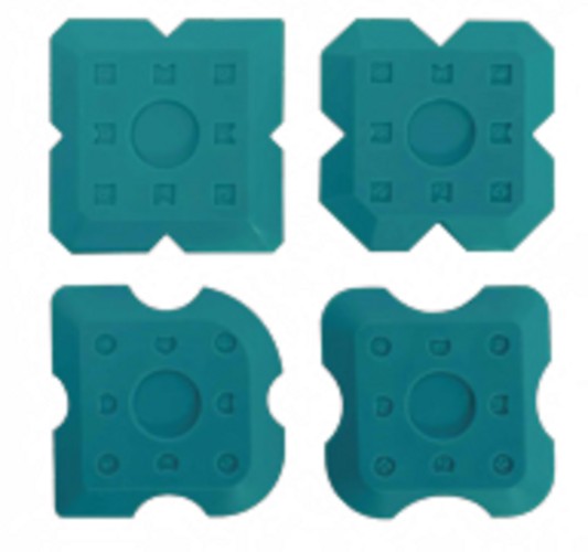 Набор шпателей BIHUI STAK4 для силиконовых герметиков, 4 шт.