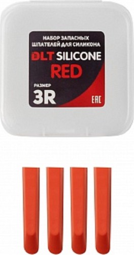 Набор шпателей DLT 1754 запасных для Silicone, 3r-red