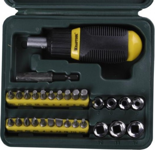 Набор со вставками KRAFTOOL "EXPERT" 29 предметов, 25556-Н29 25556-H29