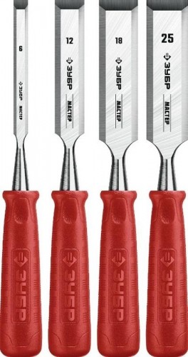 Набор стамесок с пластиковой рукояткой ЗУБР МАСТЕР 18094-H4_z01 18094-H4_z01 - изображение 2