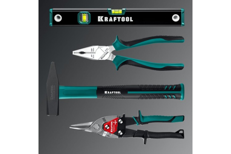 Набор столярно-слесарного инструмента KRAFTOOL GRAND-152 (1/2"+1/4"), универсальный 152 пр. 27978-H152 - изображение 3