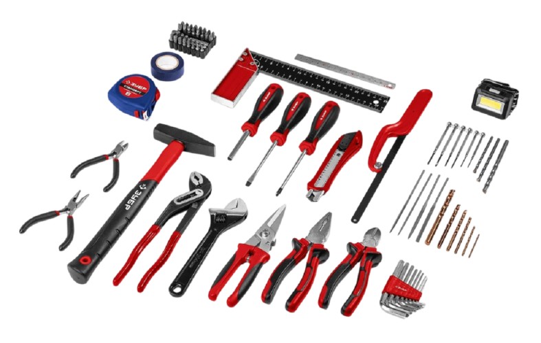 Набор столярно-слесарного инструмента ЗУБР Умелец-78 для ремонтных работ, 78 пр. 22107 - изображение 2