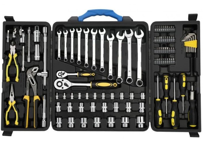 Набор столярно-слесарного инструмента GOODKING M-10110 многофункциональный, 110 предм.