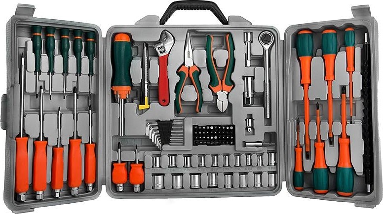 Набор столярно-слесарного инструмента Sturm 1310-01-TS6 101 предметов, диэлектрич. отвертки.