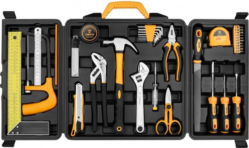 Набор столярно-слесарного инструмента DEKO DKMT36 инструмента в чемодане (36 предметов) 065-0728