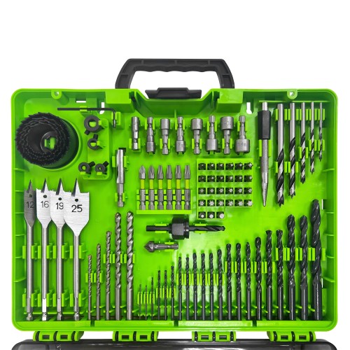 Набор сверл бит и коронок GREENWORKS 2944607 в кейсе 90 предметов - изображение 3