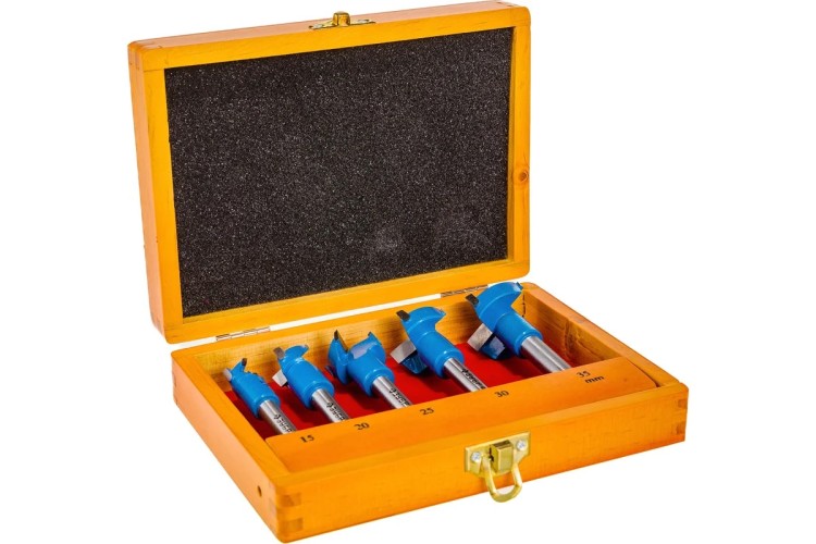 Набор сверл Форстнера ЗУБР ПРОФЕССИОНАЛ композитных 5 шт., 15-20-25-30-35мм 29945-H5_z01