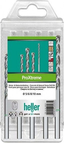 Набор сверл по бетону HELLER  и натуральному камню proxtreme, ø 5/6/8/10 (4 пр.) TD28263