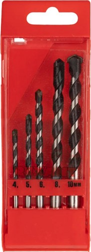 Набор сверл по бетону REXANT 4, 5, 6, 8, 10 мм 5 шт. 91-0411 - изображение 2