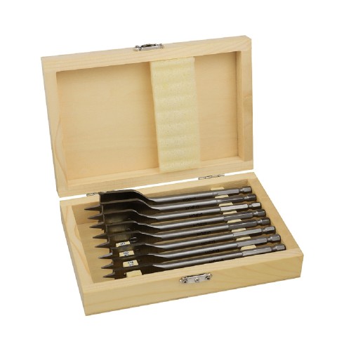 Набор сверл по дереву D.BOR (12 - 32 х 152 мм), 8 шт. перьевых  D-DBW2-FL1-Q-WS1-08