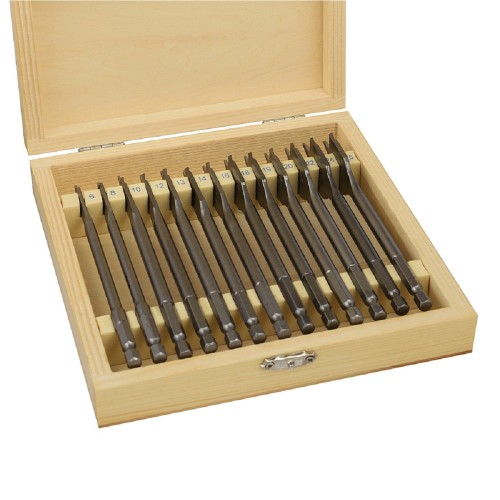 Набор сверл по дереву D.BOR (6 - 25 х 152 мм), 13 шт. перьевых  D-DBW2-FL1-Q-WS1-13
