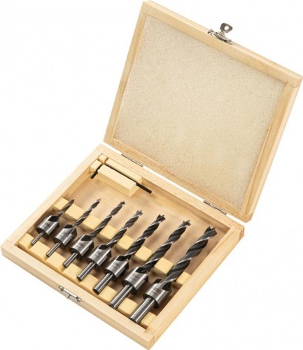 Набор сверл по дереву Denzel 3-10 мм 7 шт 704272