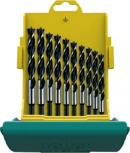 Набор сверл по дереву HELLER  cv (3-12 мм) (10 пр.) TD24646