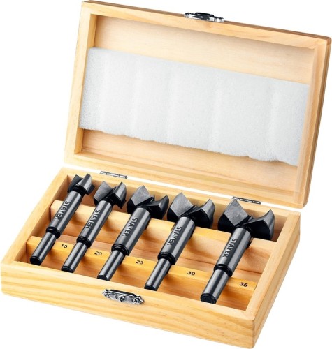 Набор сверл по дереву STAYER Forstner 5 шт., 15-20-25-30-35мм, форстнера дсп 29985-H5_z01 - изображение 2