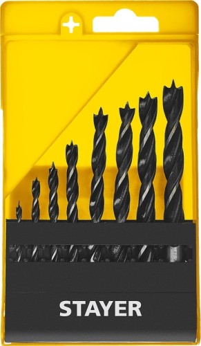 Набор сверл по дереву STAYER M-type 8 шт., 3-4-5-6-7-8-9-10, 2942-H8_z02