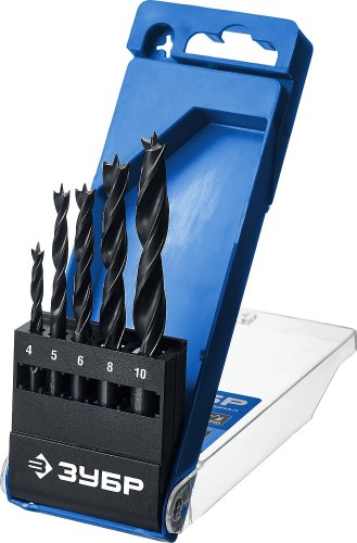 Набор сверл по дереву ЗУБР ПРОФЕССИОНАЛ 5 шт, м-образная заточка 29421-H5_z01
