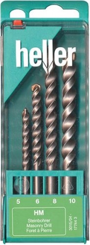 Набор сверл по камню Heller 5,6,8,10 мм (4 пр.) TD17744