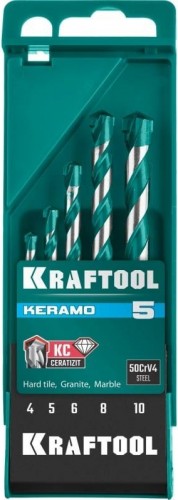 Набор сверл по керамограниту KRAFTOOL KERAMO с твердосплавной пластиной, 5 шт.(4-10мм) 29175-H5 - изображение 3