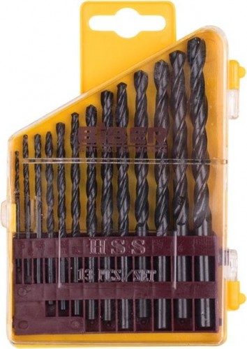 Набор сверл по металлу Biber 74131 HSS стандарт 1,5-6,5мм (13шт.) тов-042027