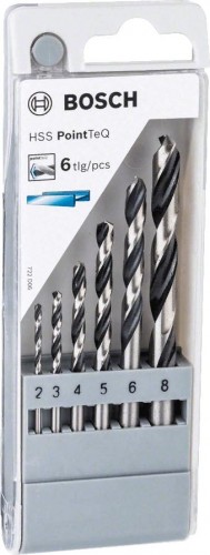 Набор сверл по металлу BOSCH HSS PointTeQ 6 шт D2-8 2608577346