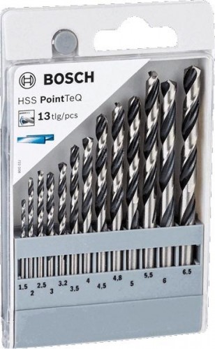 Набор сверл по металлу BOSCH HSS PointTeQ 13 шт D1.5-6.5 2608577349