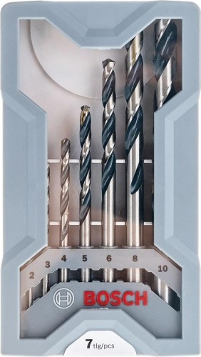 Набор сверл по металлу BOSCH HSS PointTeQ, Mini-X-Line (7шт) 2608577347