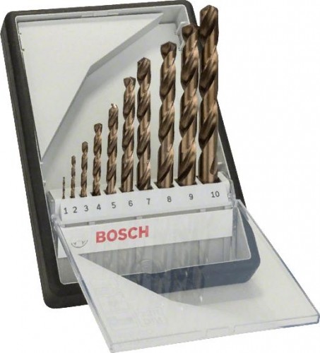 Набор сверл по металлу BOSCH HSS-Co 10 шт Robust Line D1-10 2607019925 - изображение 2
