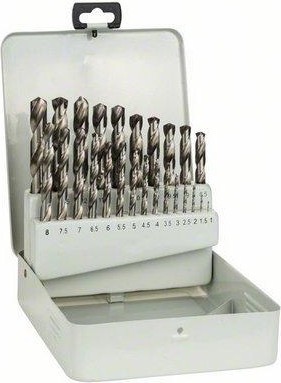 Набор сверл по металлу BOSCH HSS-G ( 1-13мм)  25 шт. 135° 2607018727