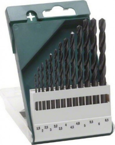 Набор сверл по металлу BOSCH HSS-R D1.5-6.5 13шт 13 2609255031 - изображение 3