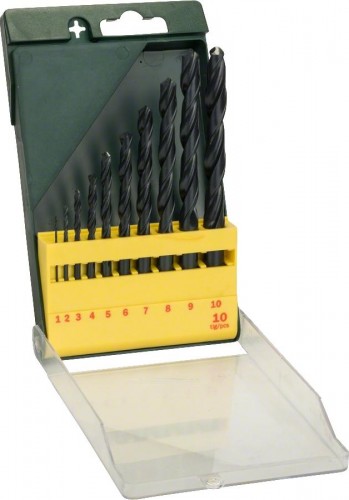 Набор сверл по металлу BOSCH HSS-R ( 1-10мм)  10 шт. Promoline 2607019442