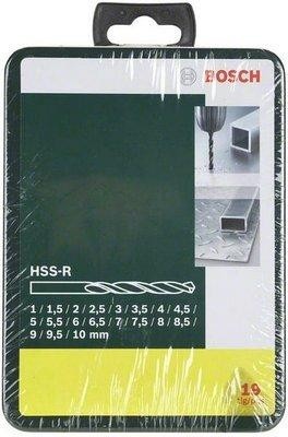 Набор сверл по металлу BOSCH HSS-R ( 1-10мм)  19 шт. Promoline 2607019435