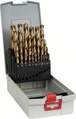 Набор сверл по металлу BOSCH HSS-TiN  ( 1-13мм)  25 шт. ProBox 2608587019