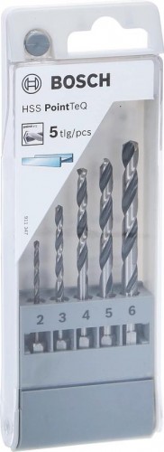 Набор сверл по металлу BOSCH Набор HSS PointTeQ HEX 5 шт. 2607002824 - изображение 2