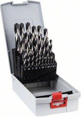 Набор сверл по металлу BOSCH шлифованные HSS-G 25 шт. (1-13х0.5 мм.) PointTe 2608577352