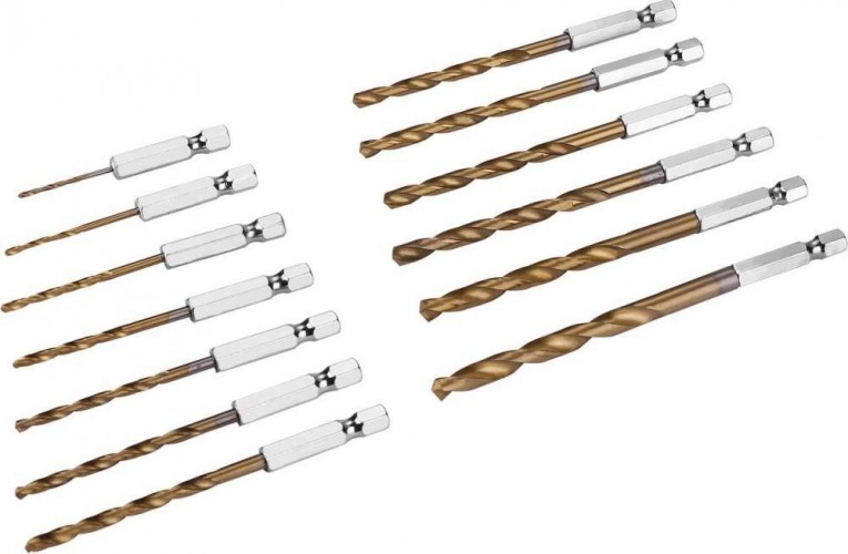 Набор сверл по металлу DEKO DH13 с шестигранным хвостовиком 1.5-6.5 мм, 13 шт 065-0538 - изображение 2