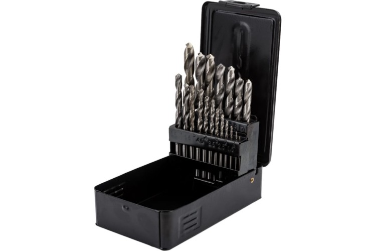 Набор сверл по металлу DEKO DS19 в металлическом кейсе, 1-10 мм, 19 шт 065-0543