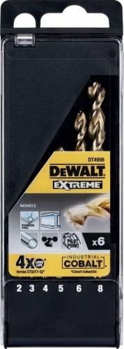 Набор сверл по металлу DeWALT HSS-R 6 шт. (2.0-8.0 мм ) COBALT DT4956-QZ DT4956-QZ