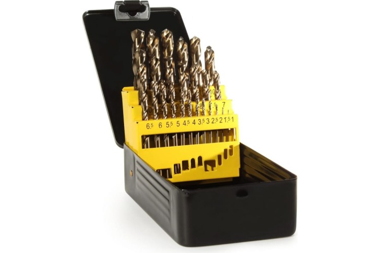 Набор сверл по металлу ГРАНИТ HSS-Co, 25 шт. 165203