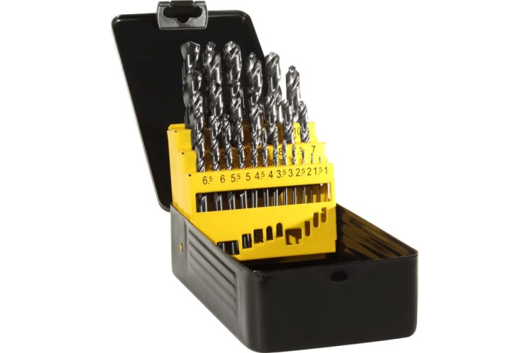 Набор сверл по металлу ГРАНИТ 165207 hss-g, 25 шт.