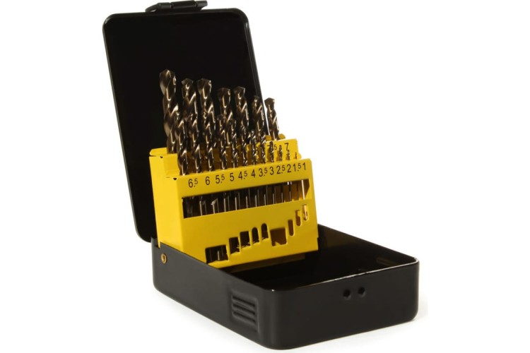 Набор сверл по металлу ГРАНИТ HSS-Co, 19 шт. 165202