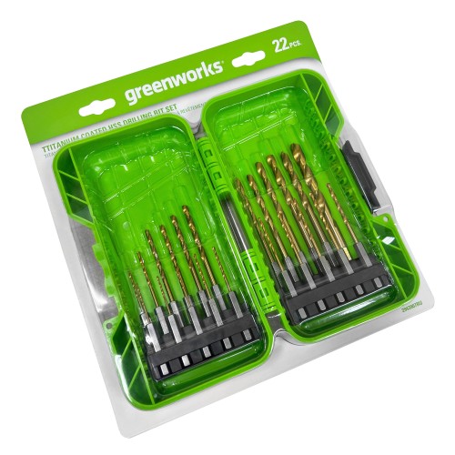 Набор сверл по металлу GREENWORKS 2 943 907 1,5-8,0 мм 2943907 - изображение 2