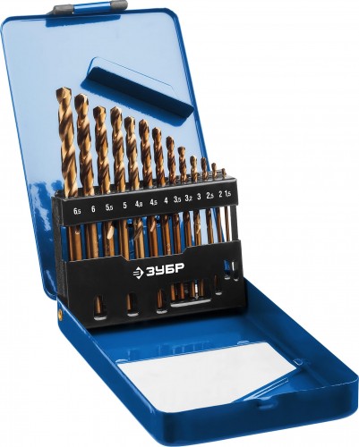 Набор сверл по металлу кобальт ЗУБР ПРОФЕССИОНАЛ 13шт(1.5-6.5мм), 29626-H13 29626-H13