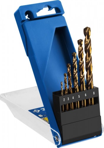 Набор сверл по металлу кобальт ЗУБР ПРОФЕССИОНАЛ 6шт(2-8мм), 29626-H6 29626-H6