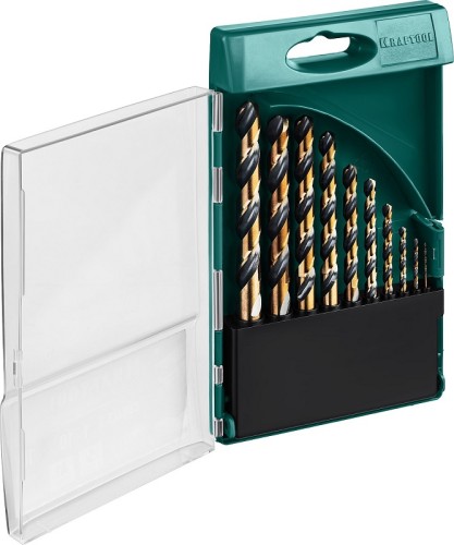 Набор сверл по металлу KRAFTOOL 29656-H10 hss-co(8%), cobalt 10шт.(1-10мм)