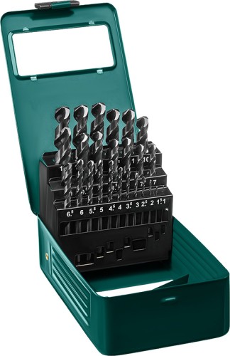 Набор сверл по металлу KRAFTOOL 29651-H25 hss-g, 25шт (1-13мм)