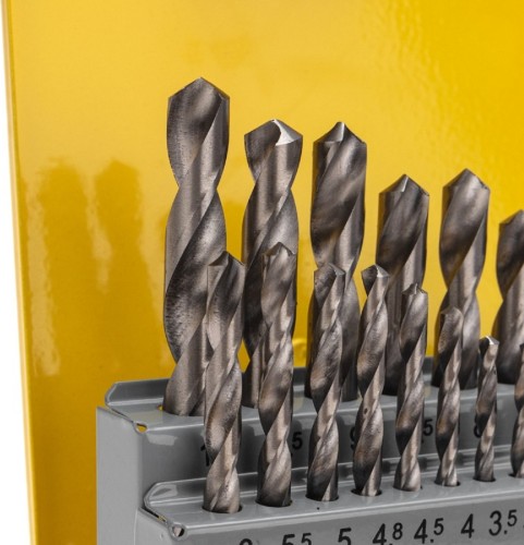 Набор сверл по металлу Kranz KR-91-0638 1-10мм (через 0,5мм, 3,2мм, 4,8мм) метал.кейс - изображение 3