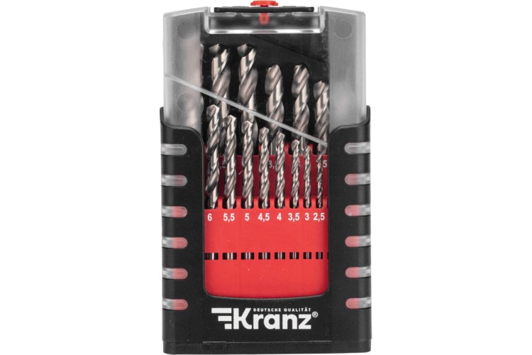 Набор сверл по металлу Kranz KR-91-0635 1-10мм, 19 шт. - изображение 5