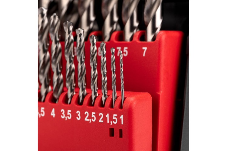 Набор сверл по металлу Kranz KR-91-0635 1-10мм, 19 шт. - изображение 4