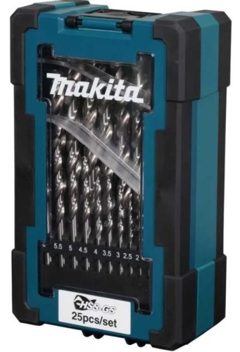 Набор сверл по металлу MAKITA D-78368 hss-gs 25 шт. (1-13мм, шаг 0.5мм)