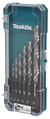 Набор сверл по металлу MAKITA D-78346 hss-gs 6 шт. (2,3,4,5,6,8 мм)